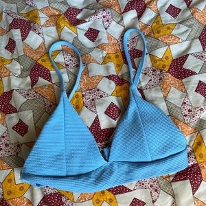blue bikini top
